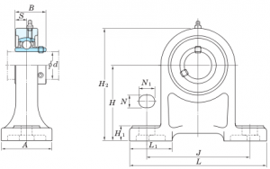 Подшипник UCPH 212 SXM