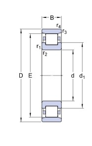 Подшипник N226-ECP SKF
